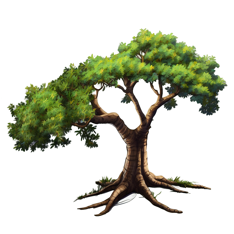 Ancient Acacia Tree Illustration Png 87