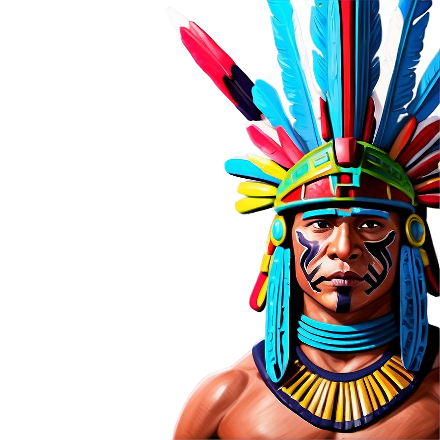 Ancient Aztec Warrior Art Png 11