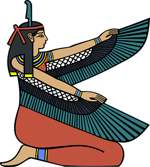 Ancient Egyptian Goddess Illustration