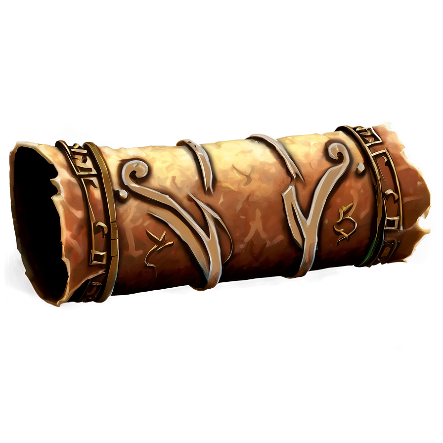 Ancient Magic Scroll Png Rvf28