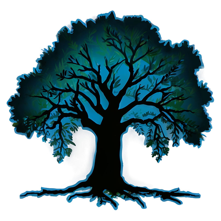 Ancient Oak Silhouette Png Ste10