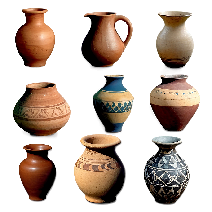 Ancient Pottery Collection Png 37