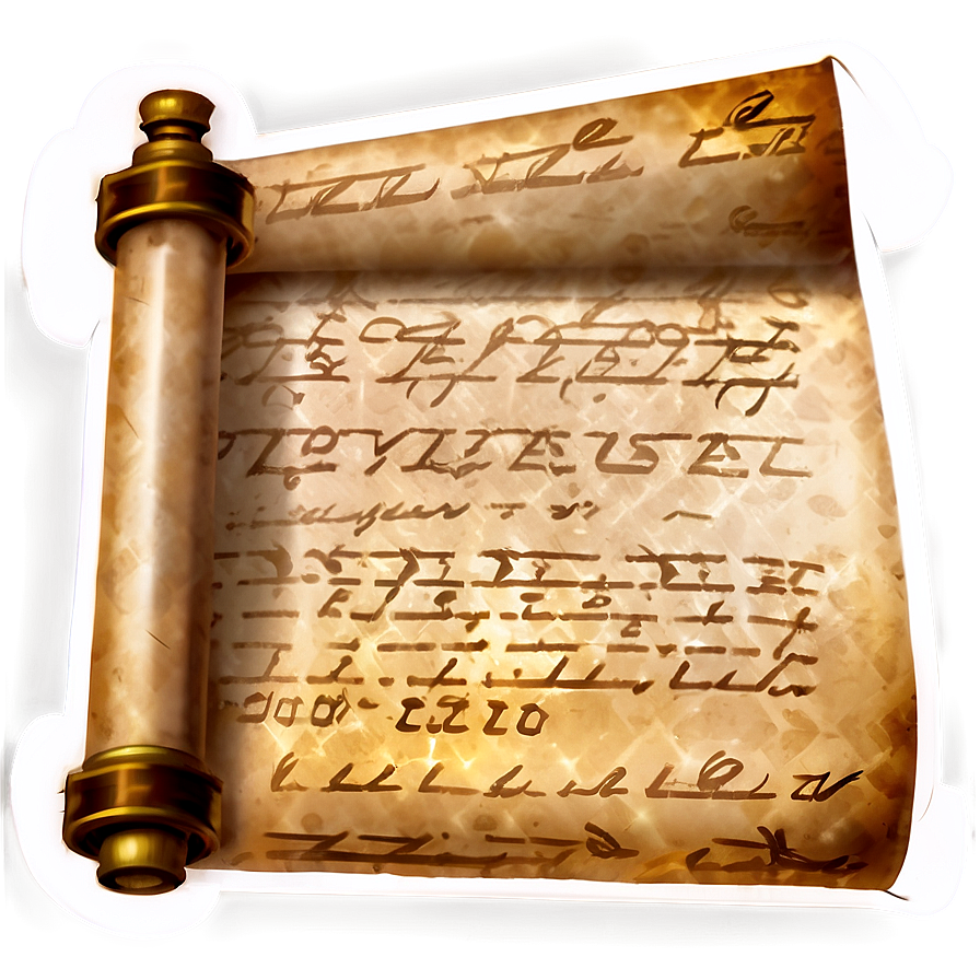 Ancient Scroll Paper Png 05232024