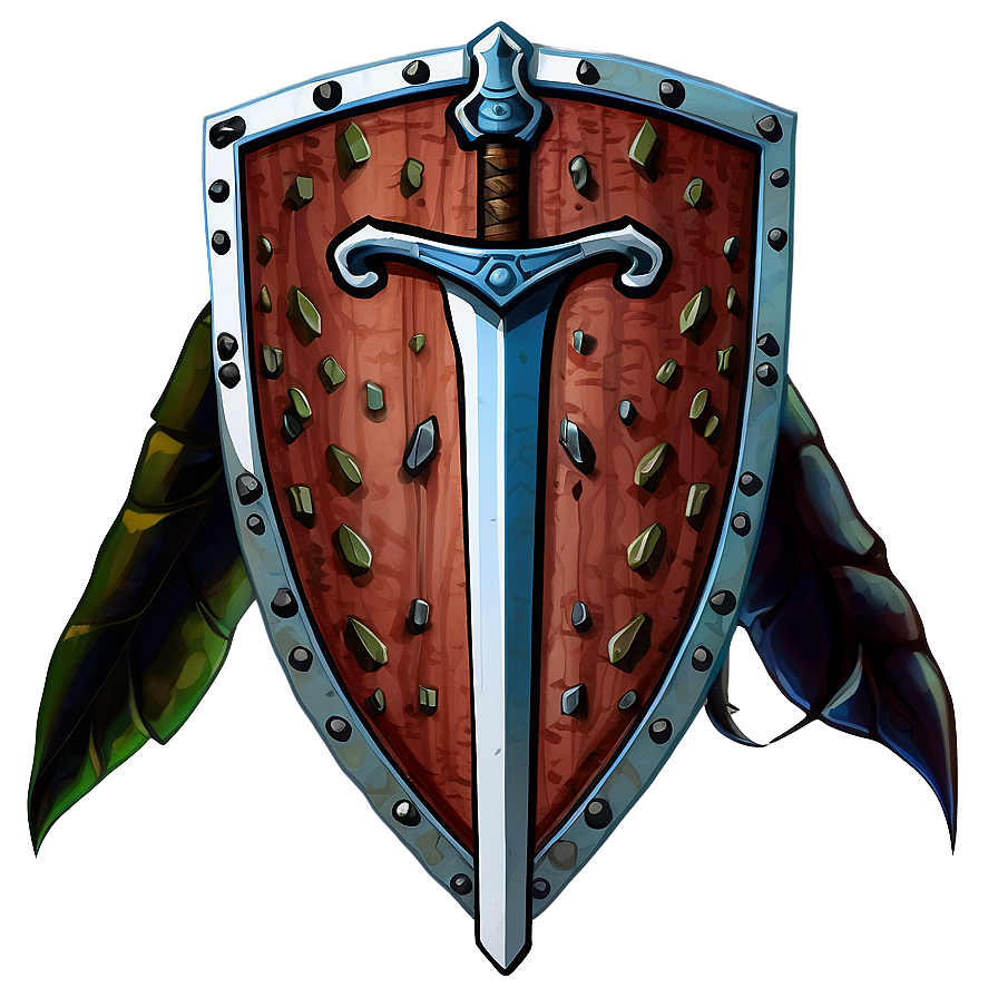 Ancient Sword And Shield Graphic Png Dda