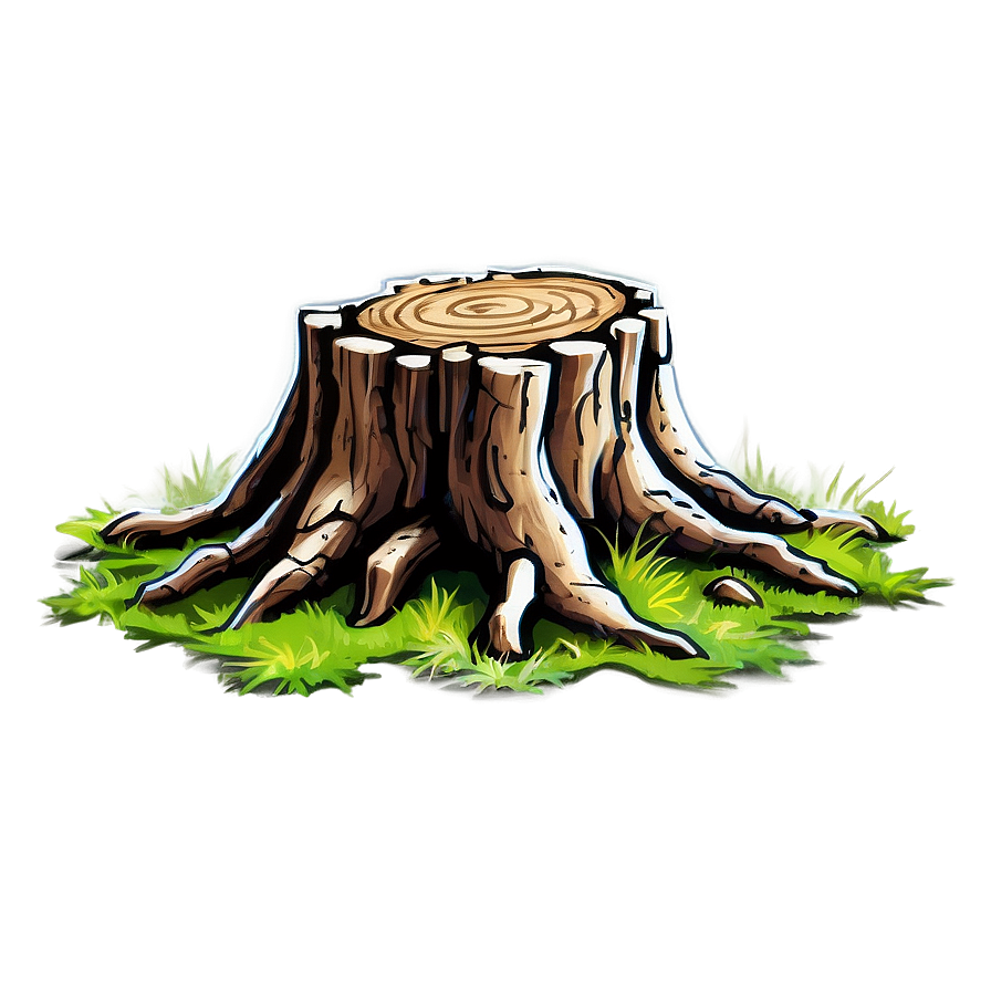 Ancient Tree Stump Png 17