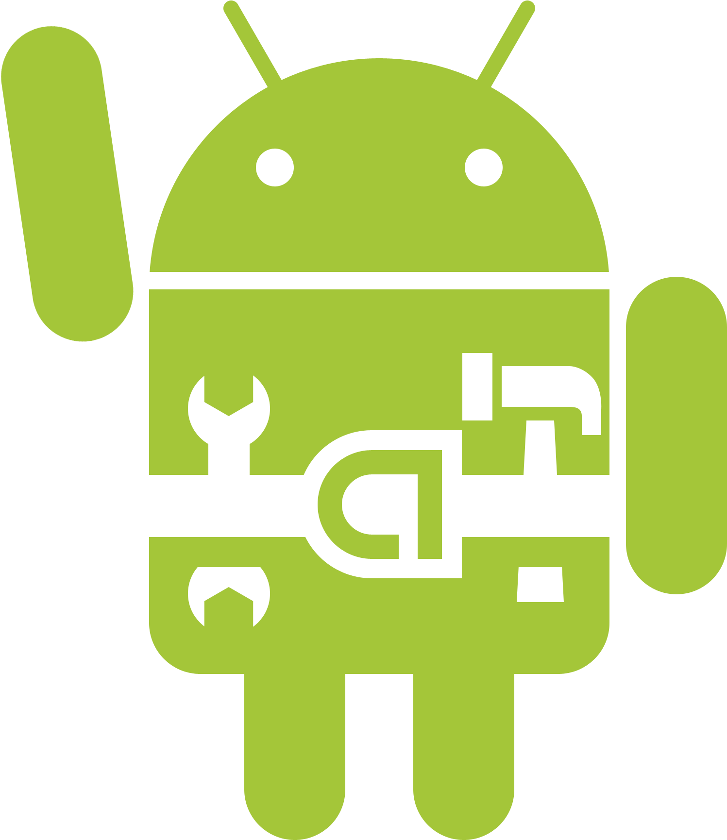 Android Robot Repair Logo