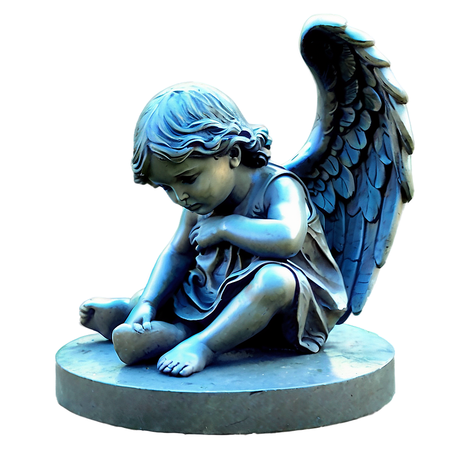 Angel And Child Sculpture Png Oxr