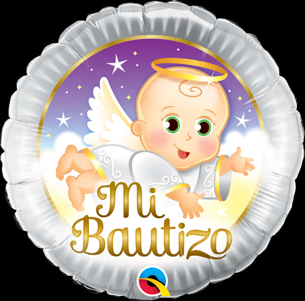 Angel Baby Baptism Balloon