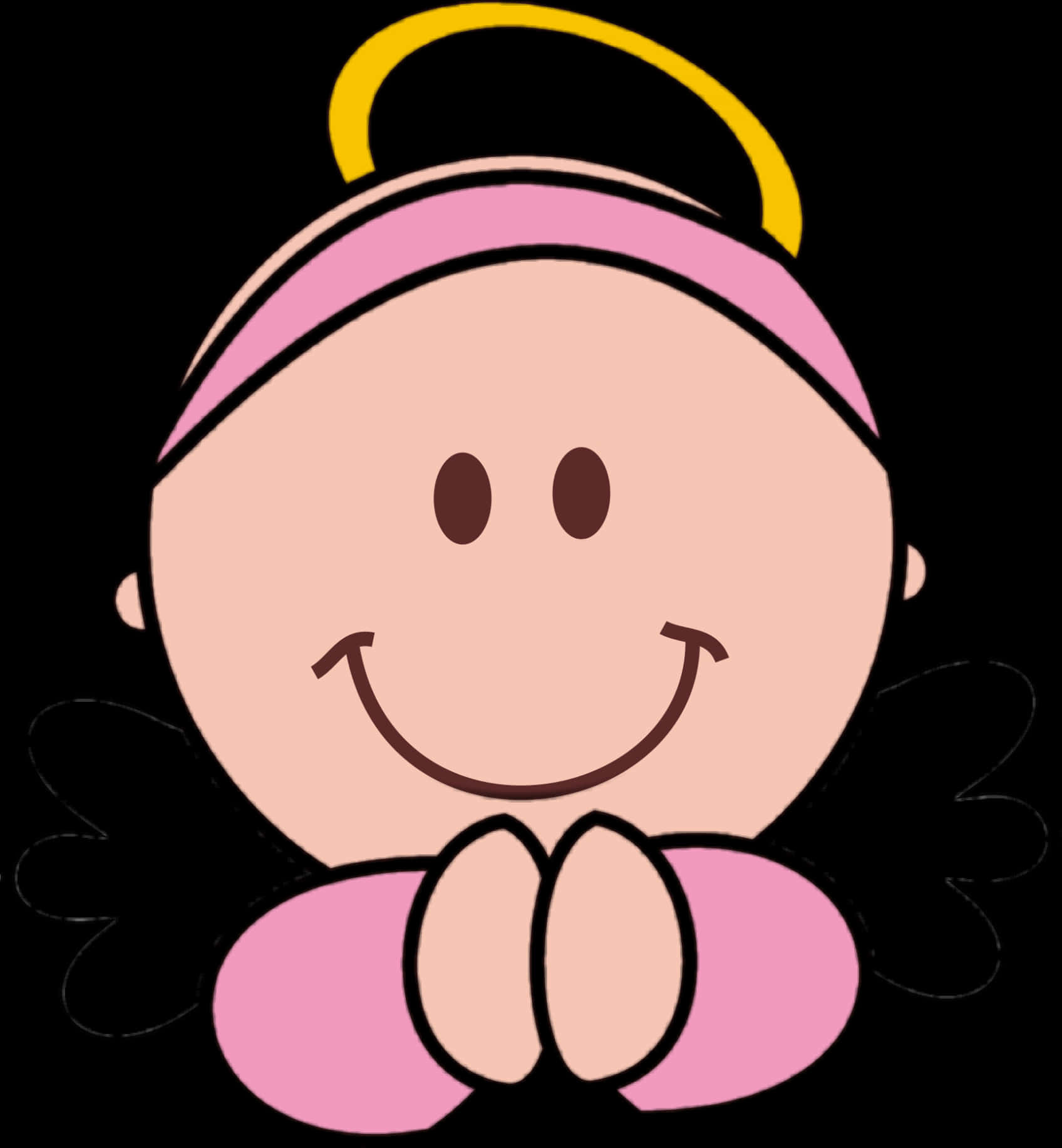 Angel Baby Cartoon Illustration