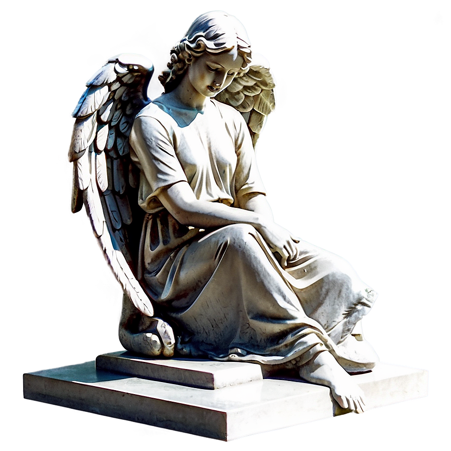 Angel Statue Memorial Png 5