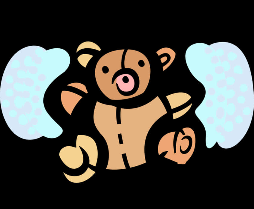 Angel Teddy Bear Illustration