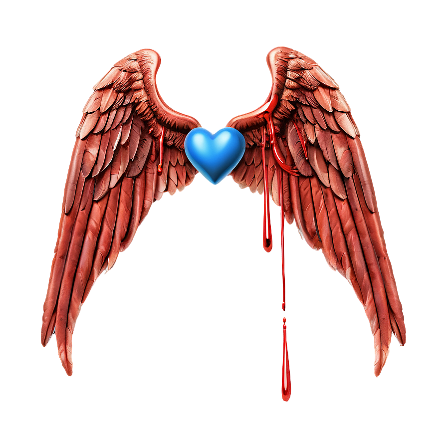 Angel Wings And Broken Heart Quote Png 06282024