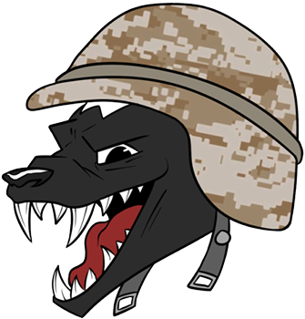 Angry Badger Cartoon Military Helmet