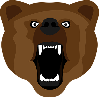 Angry Bear Vector Art