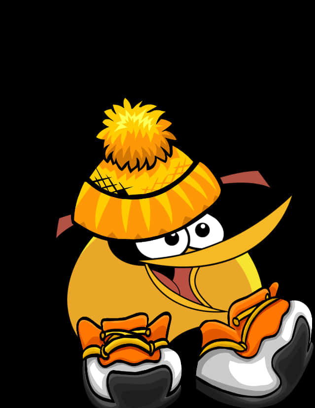 Angry Birdin Winter Attire