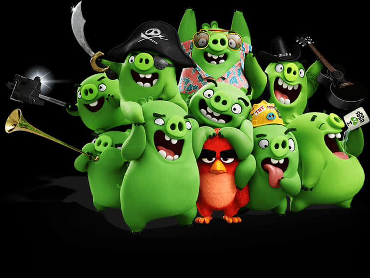 Angry Birds Red Birdand Green Pigs