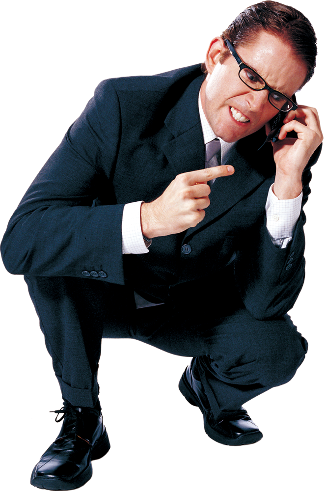 Angry Businessman On Phone.png