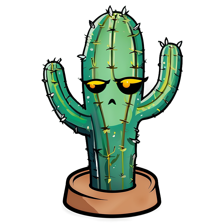 Angry Cactus Mascot Png Jjc44