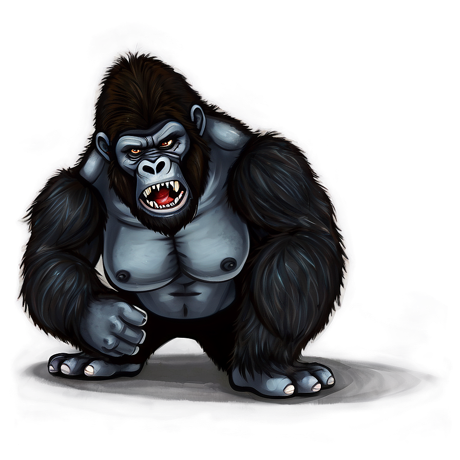 Angry Gorilla Drawing Png Nyb