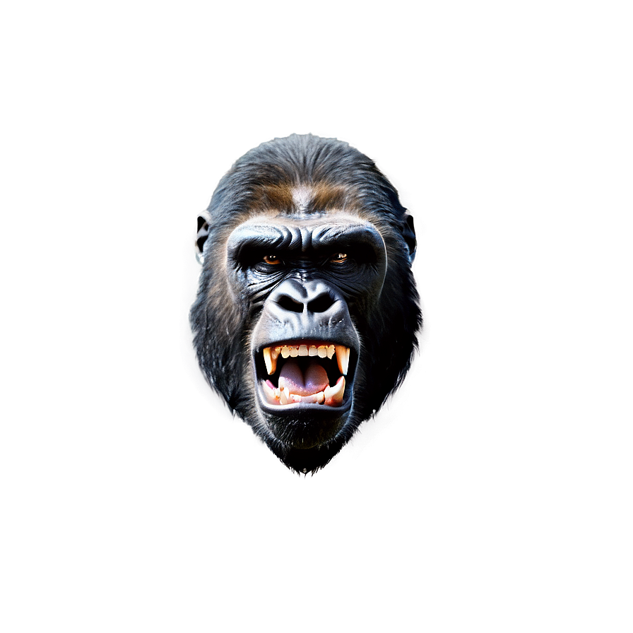 Angry Gorilla Face Png Eum