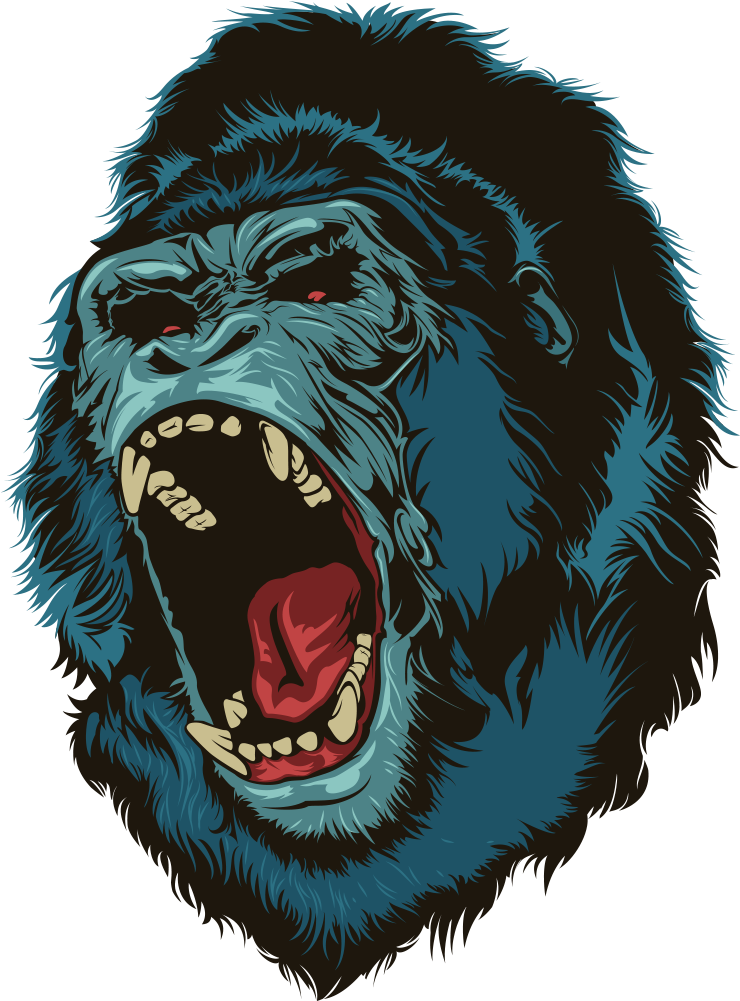 Angry Gorilla Illustration