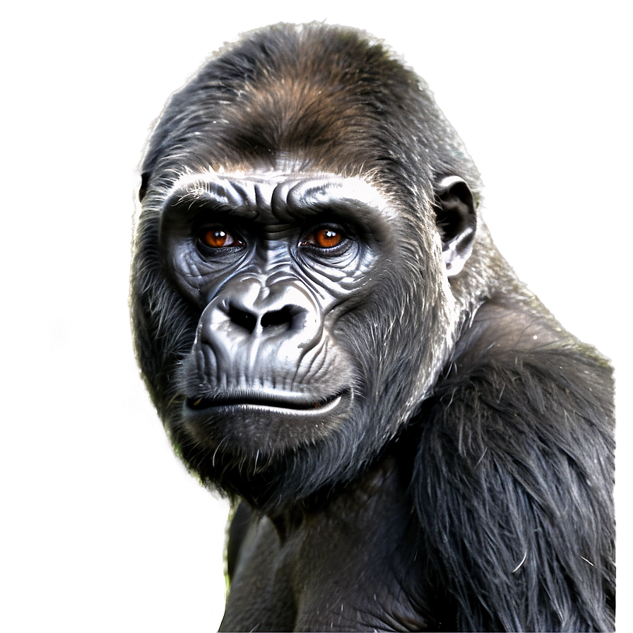 Angry Gorilla In Jungle Png 06252024