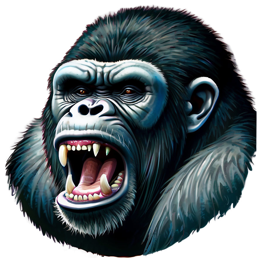 Angry Gorilla Tattoo Design Png Aus68