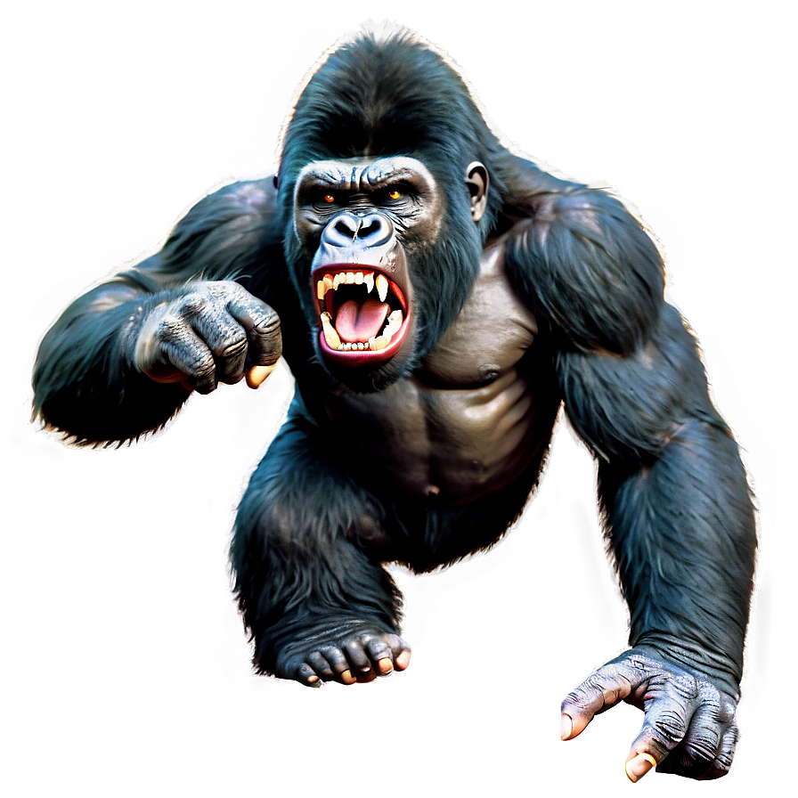 Angry Gorilla Vector Art Png 06252024