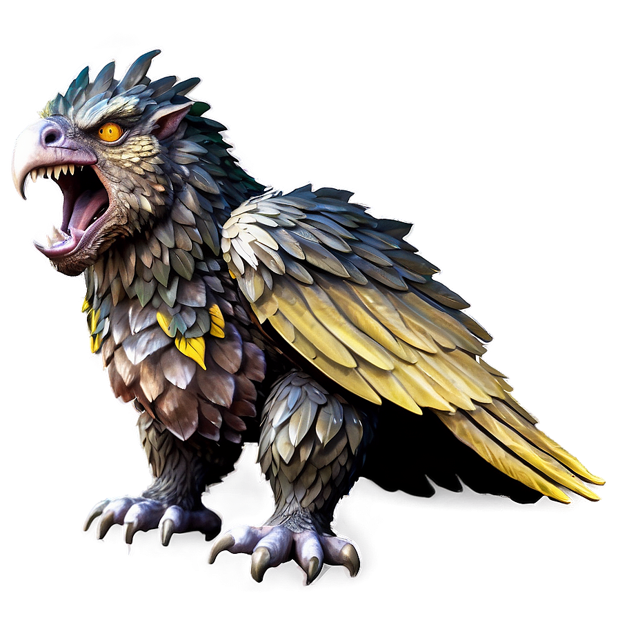 Angry Griffin Mythical Creature Png Guw95