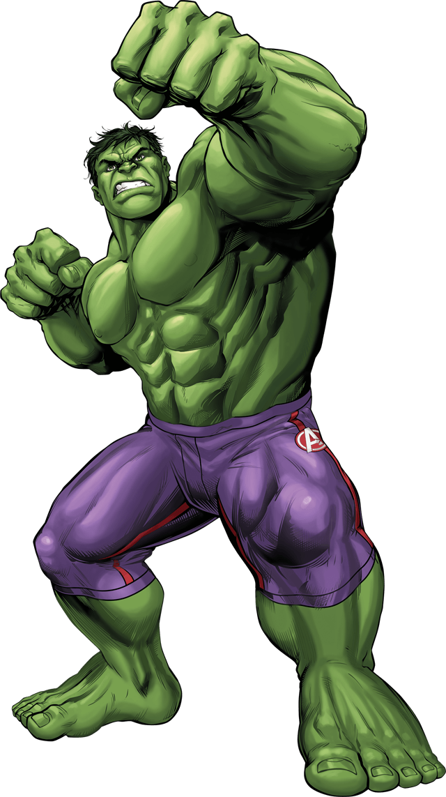 Angry Hulk Pose Illustration