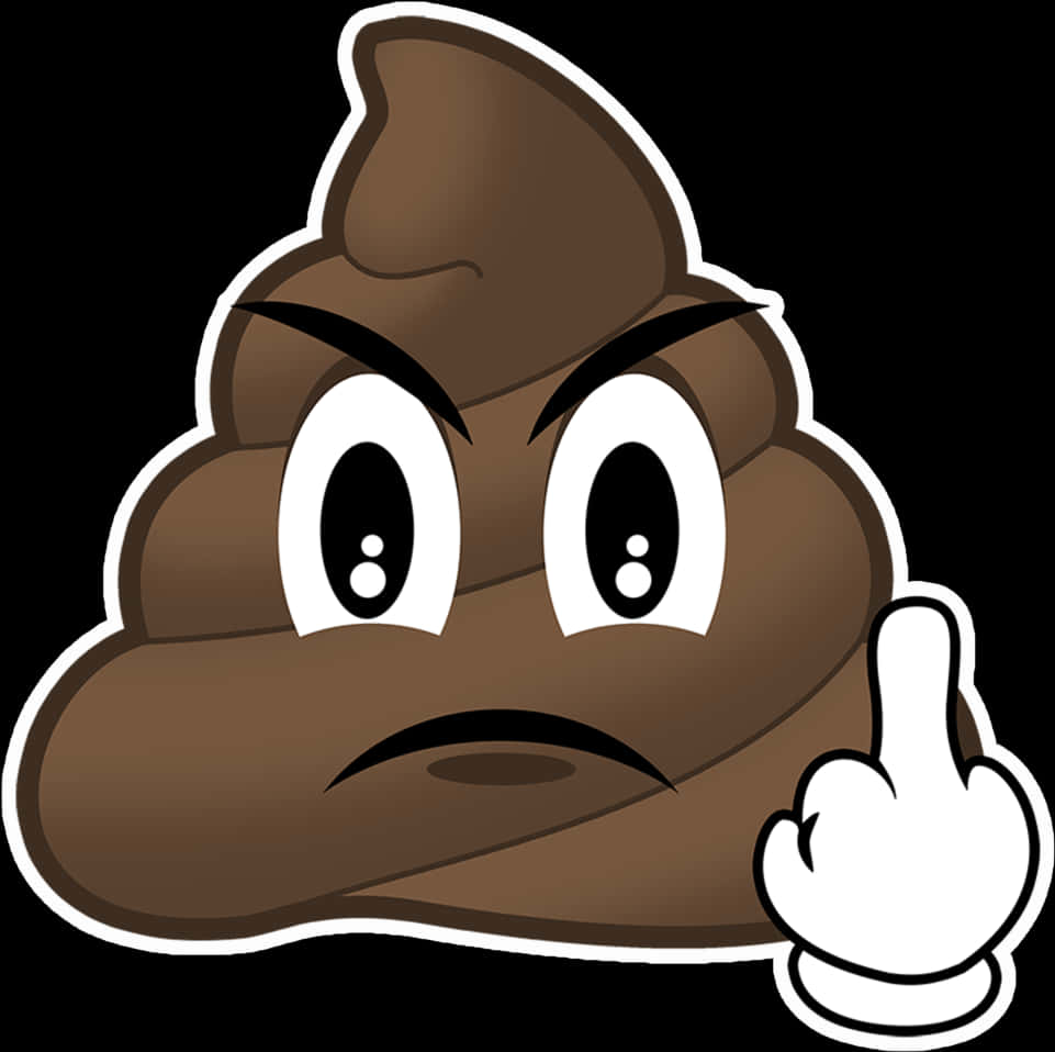 Angry Poop Emoji Gesture