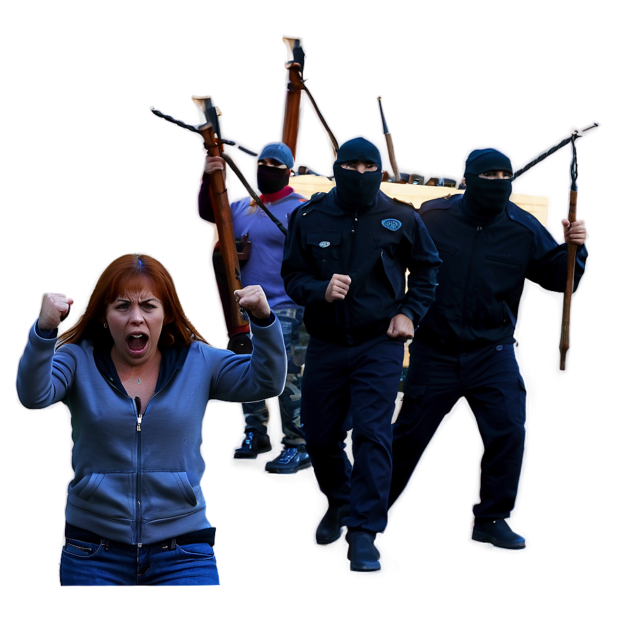 Angry Riot Mob Png 72