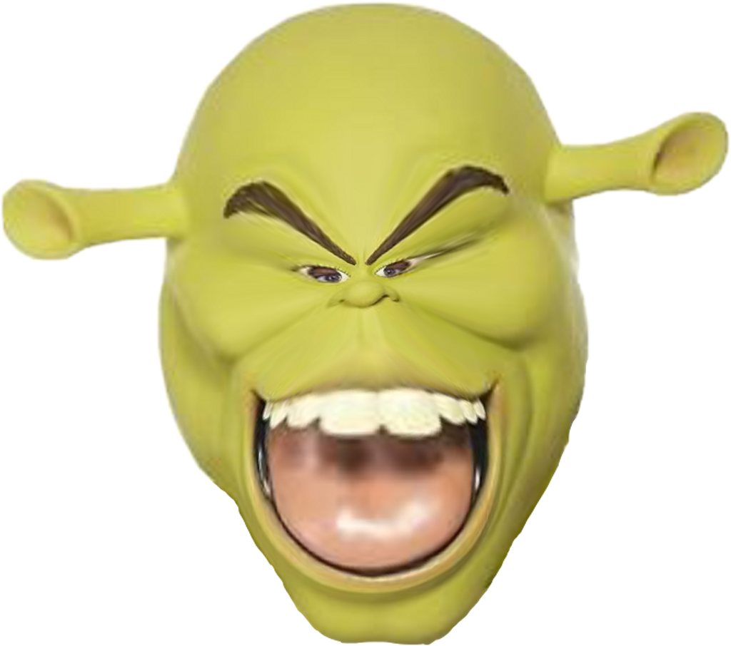 Angry Shrek Face Expression