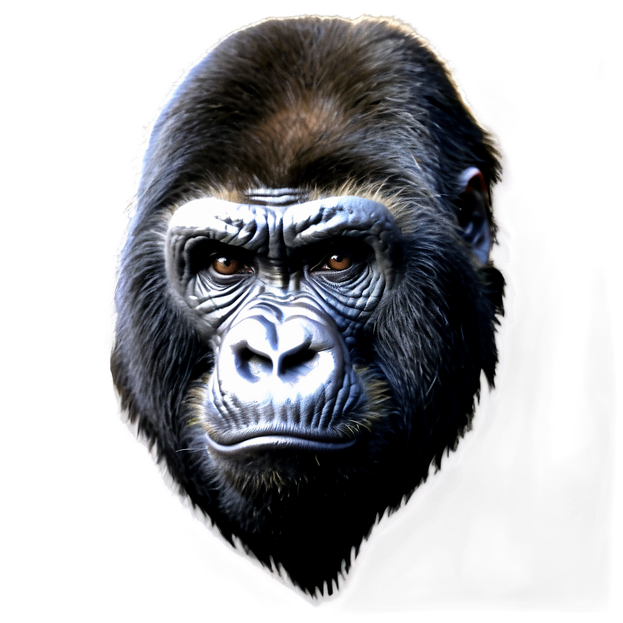 Angry Silverback Gorilla Png 06252024