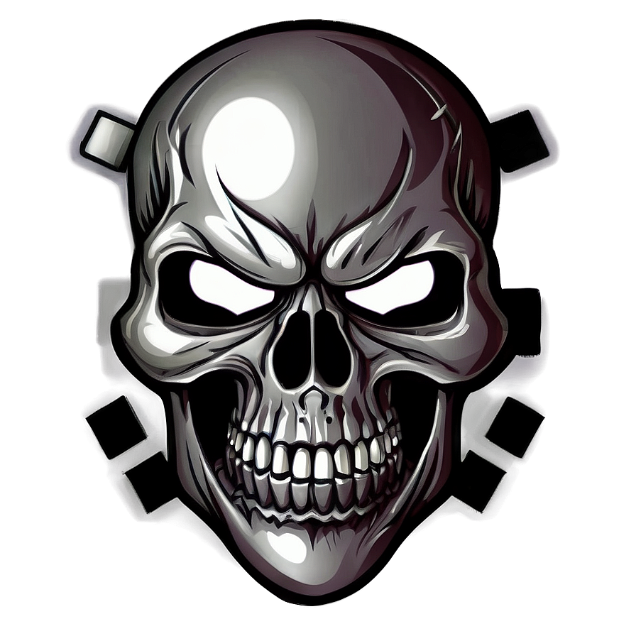 Angry Skull Emblem Png Oto92