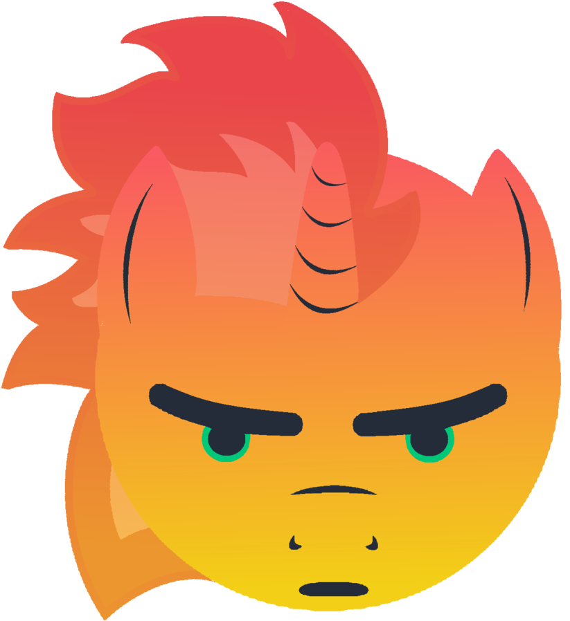 Angry Unicorn Emoji