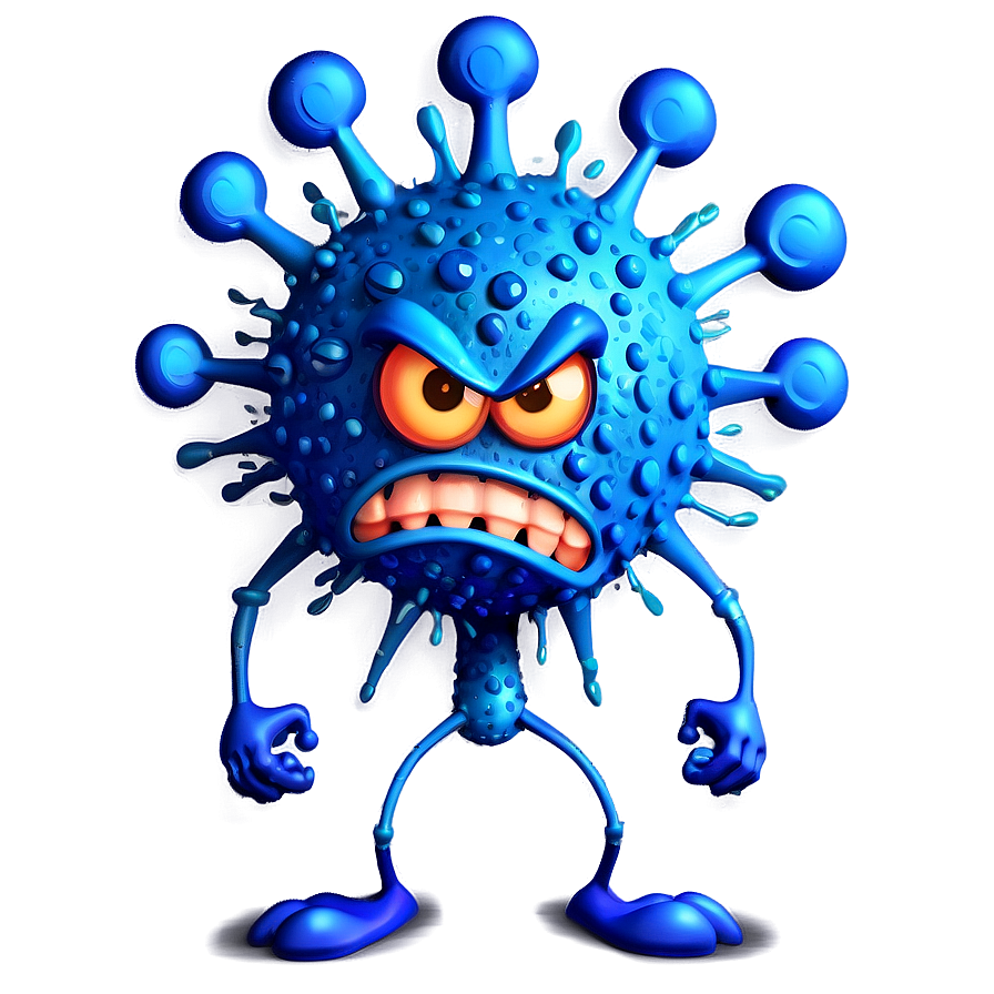 Angry Virus Cartoon Png 66