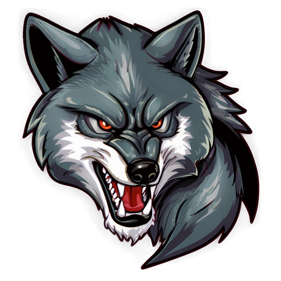 Angry Wolf Mascot Png Lvq94