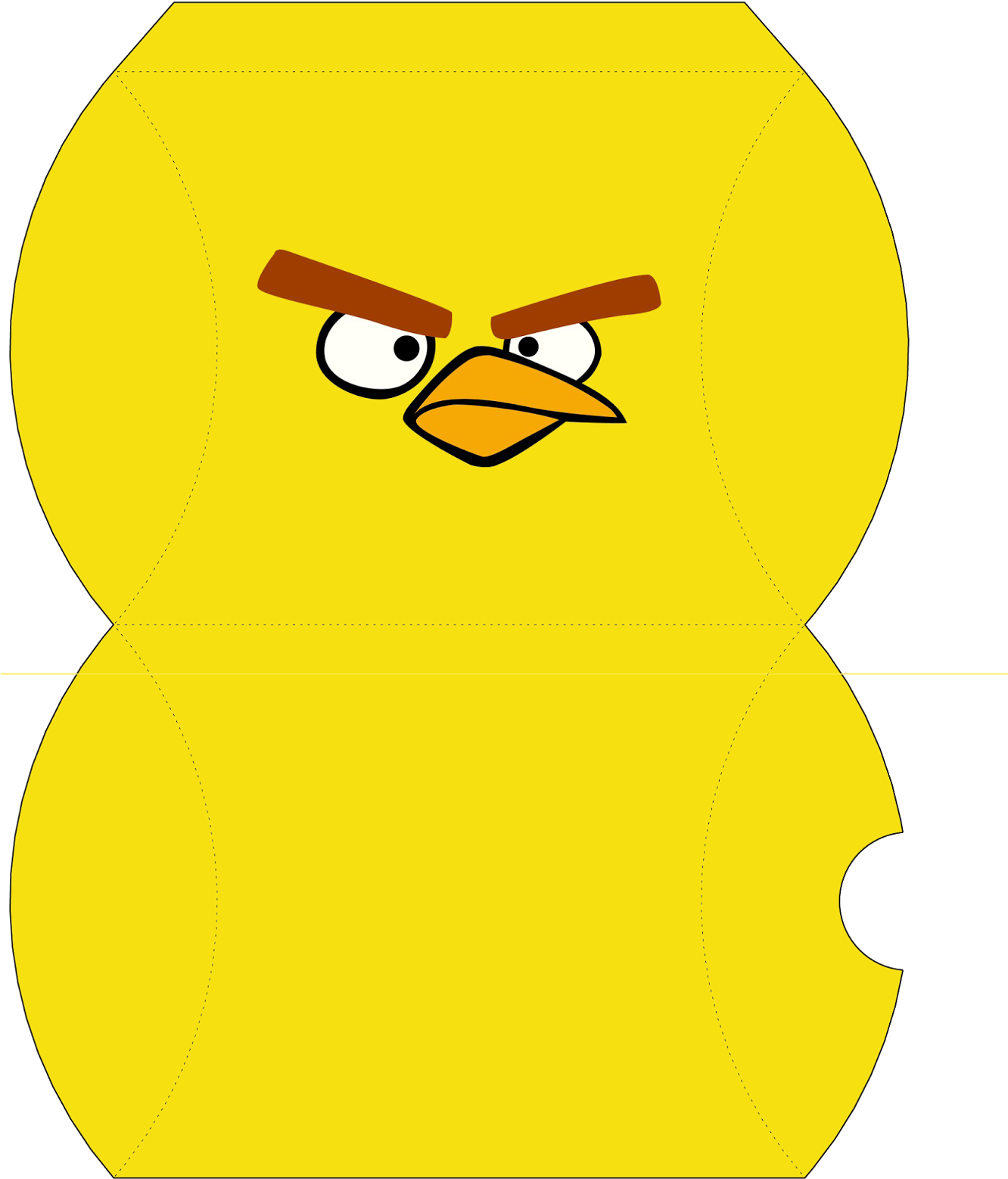 Angry Yellow Bird Graphic