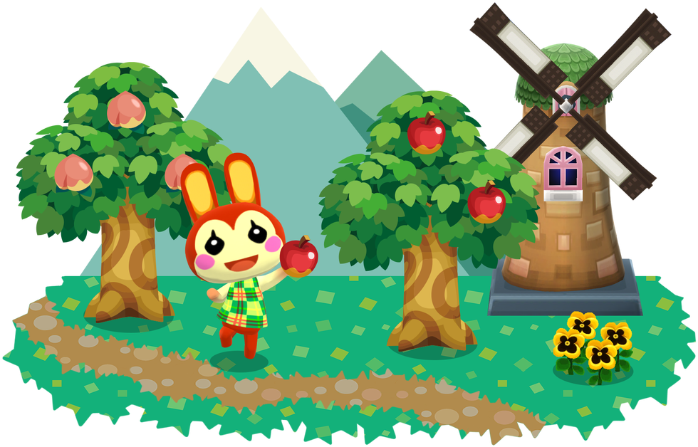 Animal Crossing Happy Villagerand Windmill