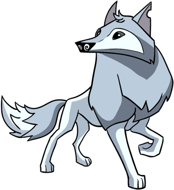 Animal Jam Artic Wolf Character