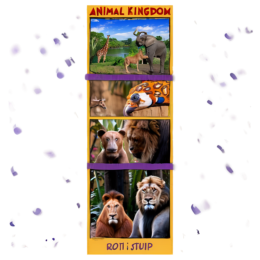 Animal Kingdom Photo Strip Png 06282024