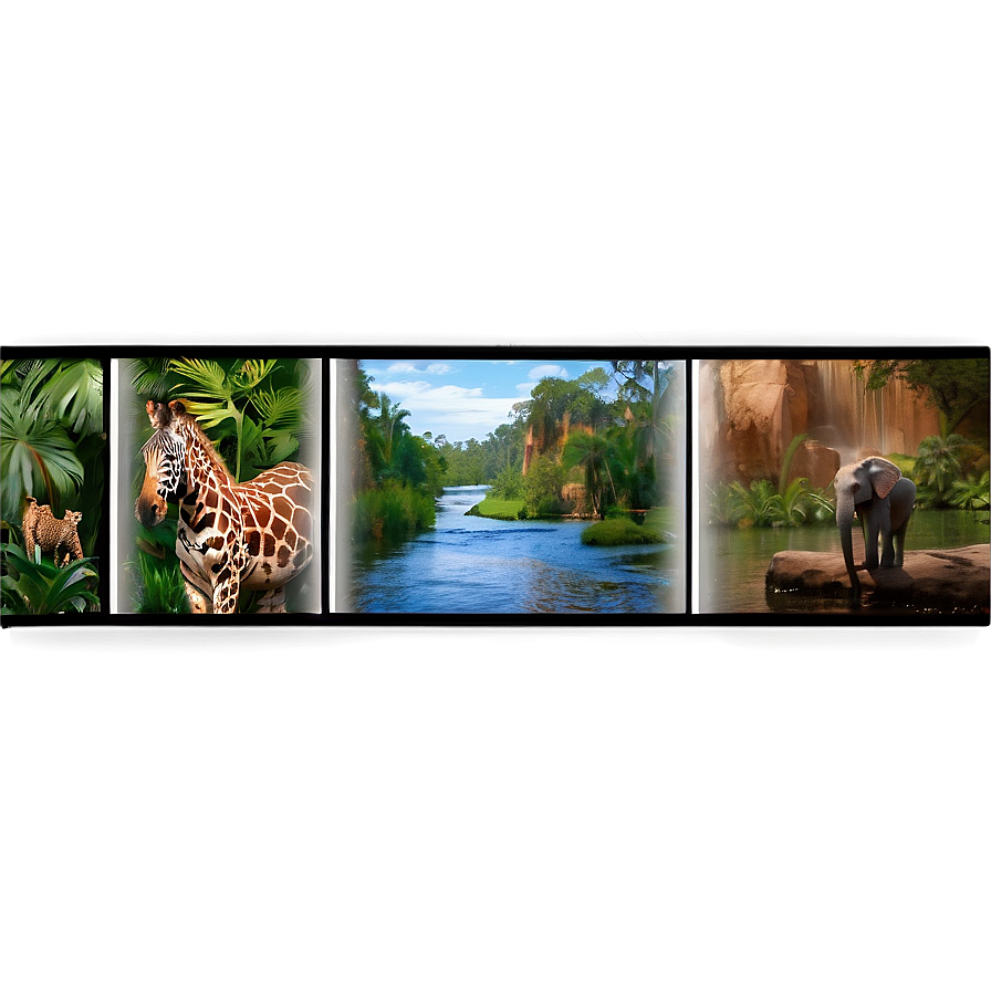 Animal Kingdom Photo Strip Png Itq51