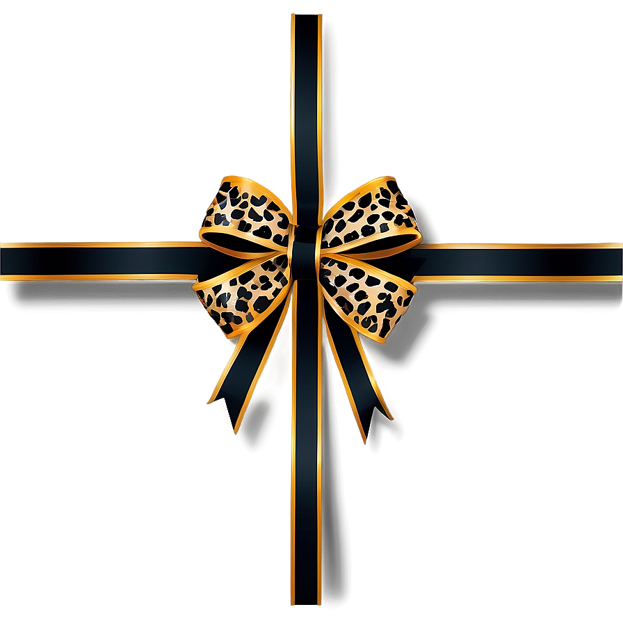 Animal Print Gift Bow Png Wtu