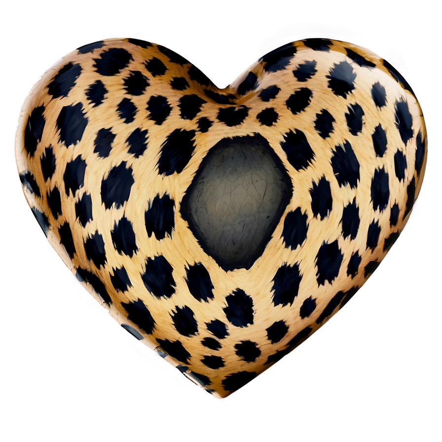 Animal Print Heart Shape Png Ltv