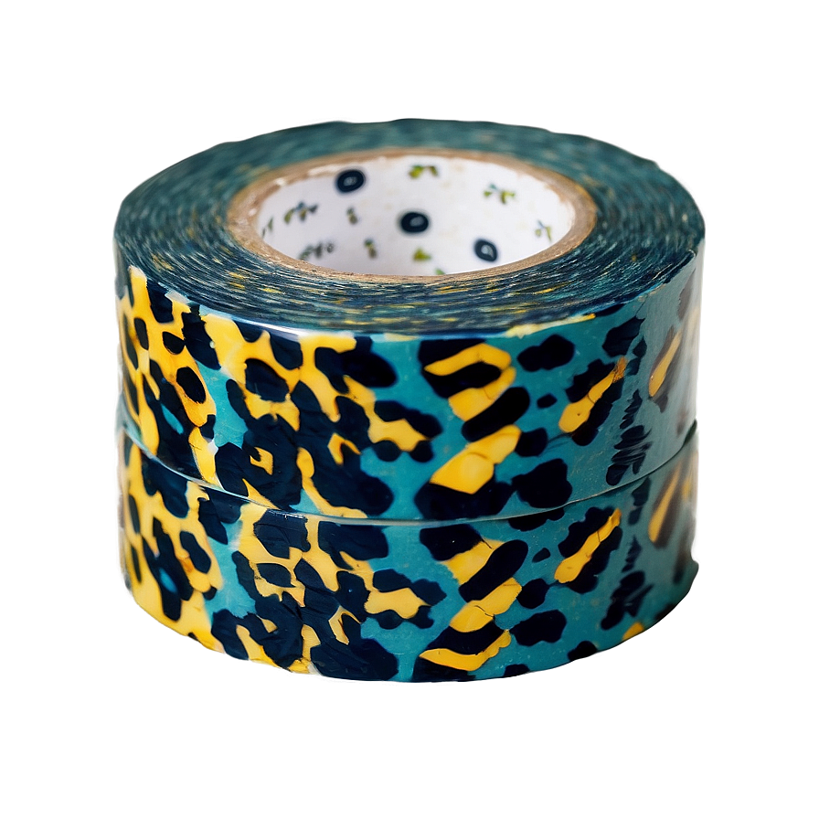 Animal Print Washi Tape Aesthetic Png 06272024