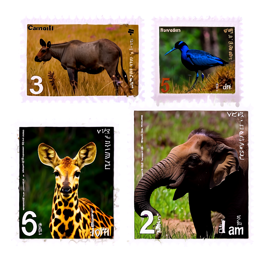 Animal Series Postage Stamp Png 87