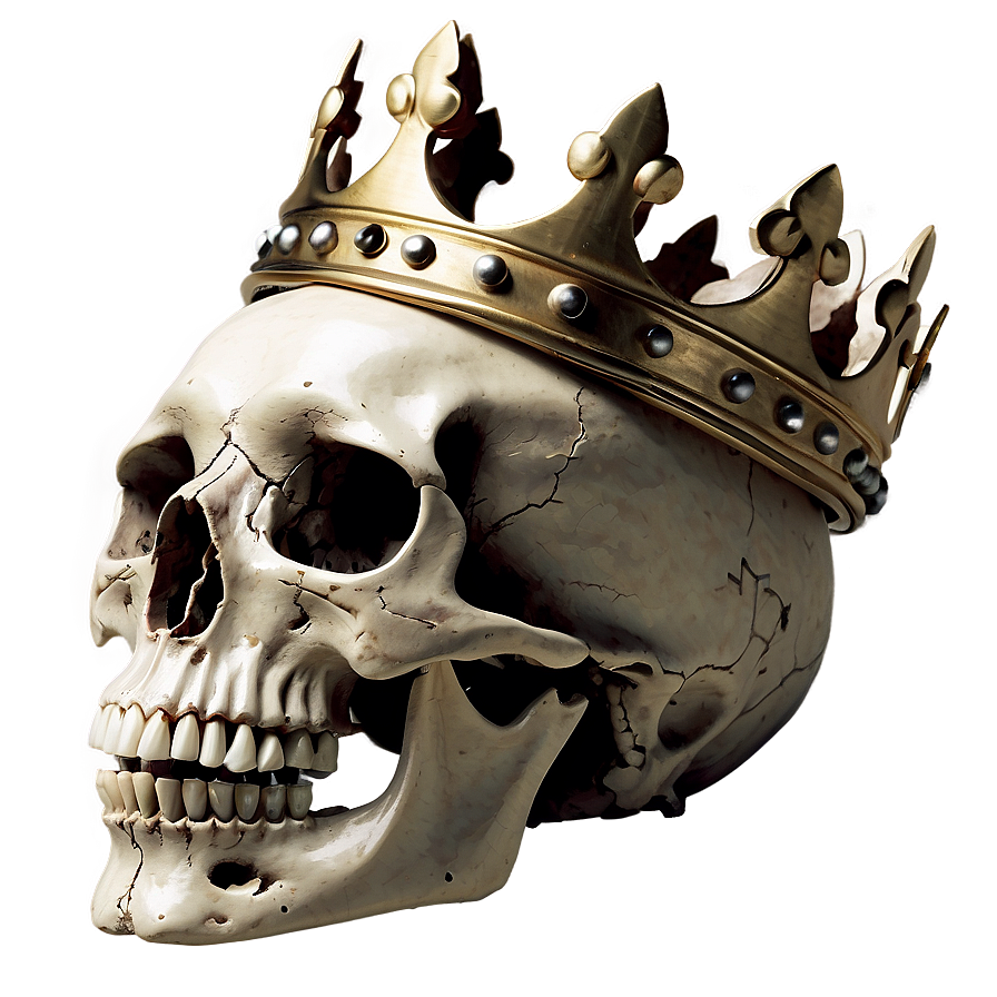 Animal Skull With Crown Png Ret