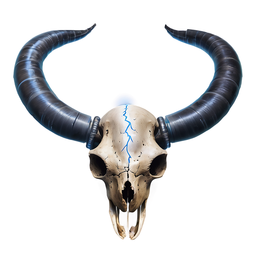 Animal Skull With Lightning Png 06282024