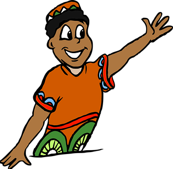 Animated African Boy Greeting